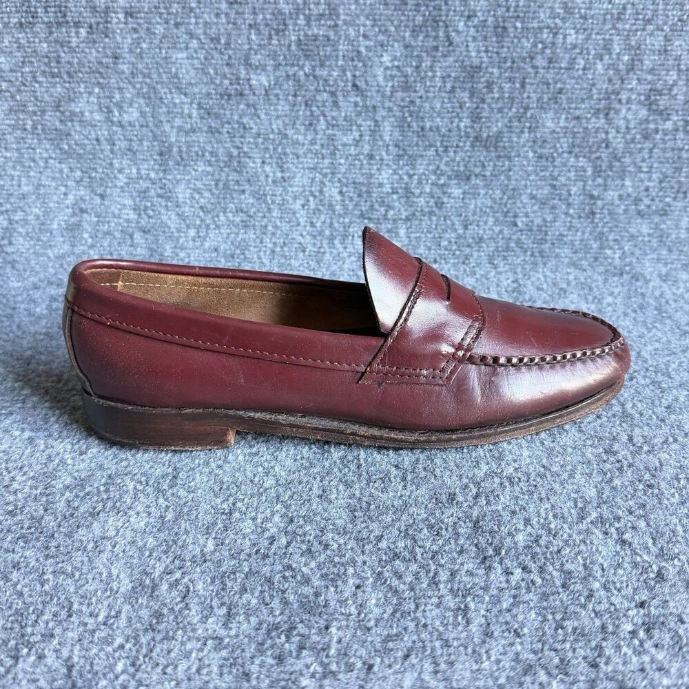 Weejuns G.H. Bass & Co. Burgundy Leather Penny Loafers Men’s 8.5 Vintage USA